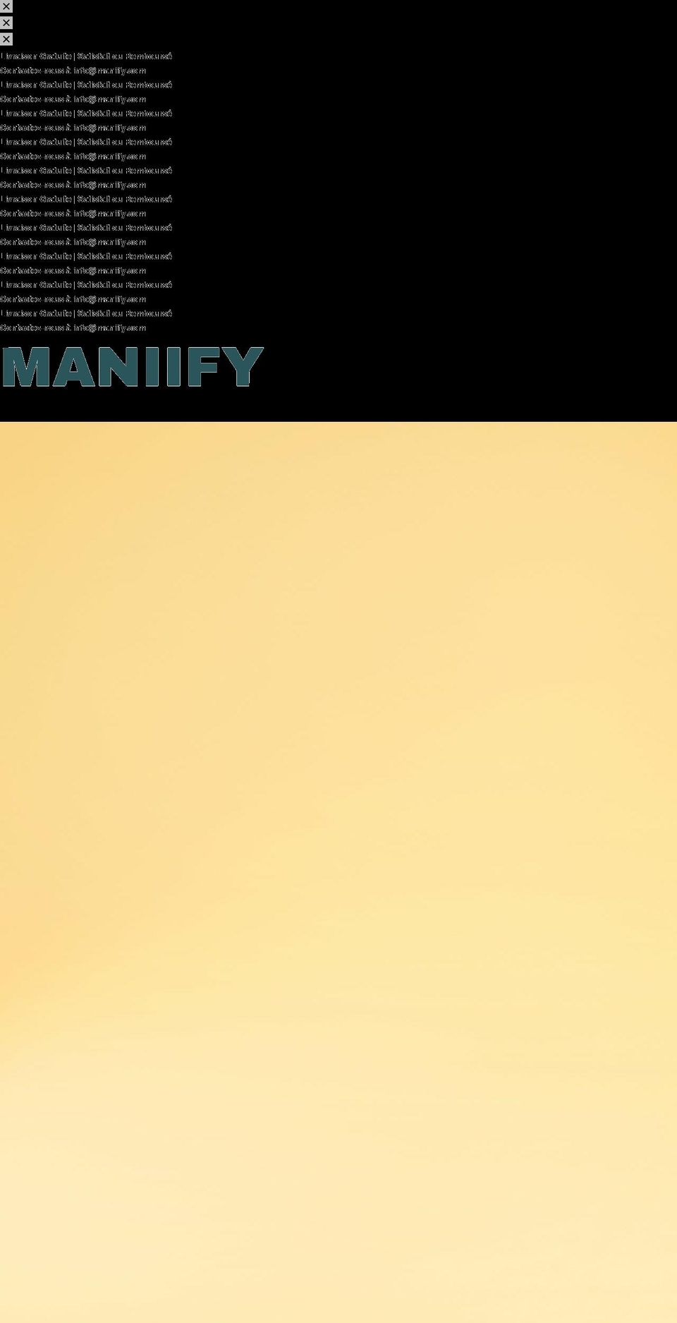 maniify.com shopify website screenshot