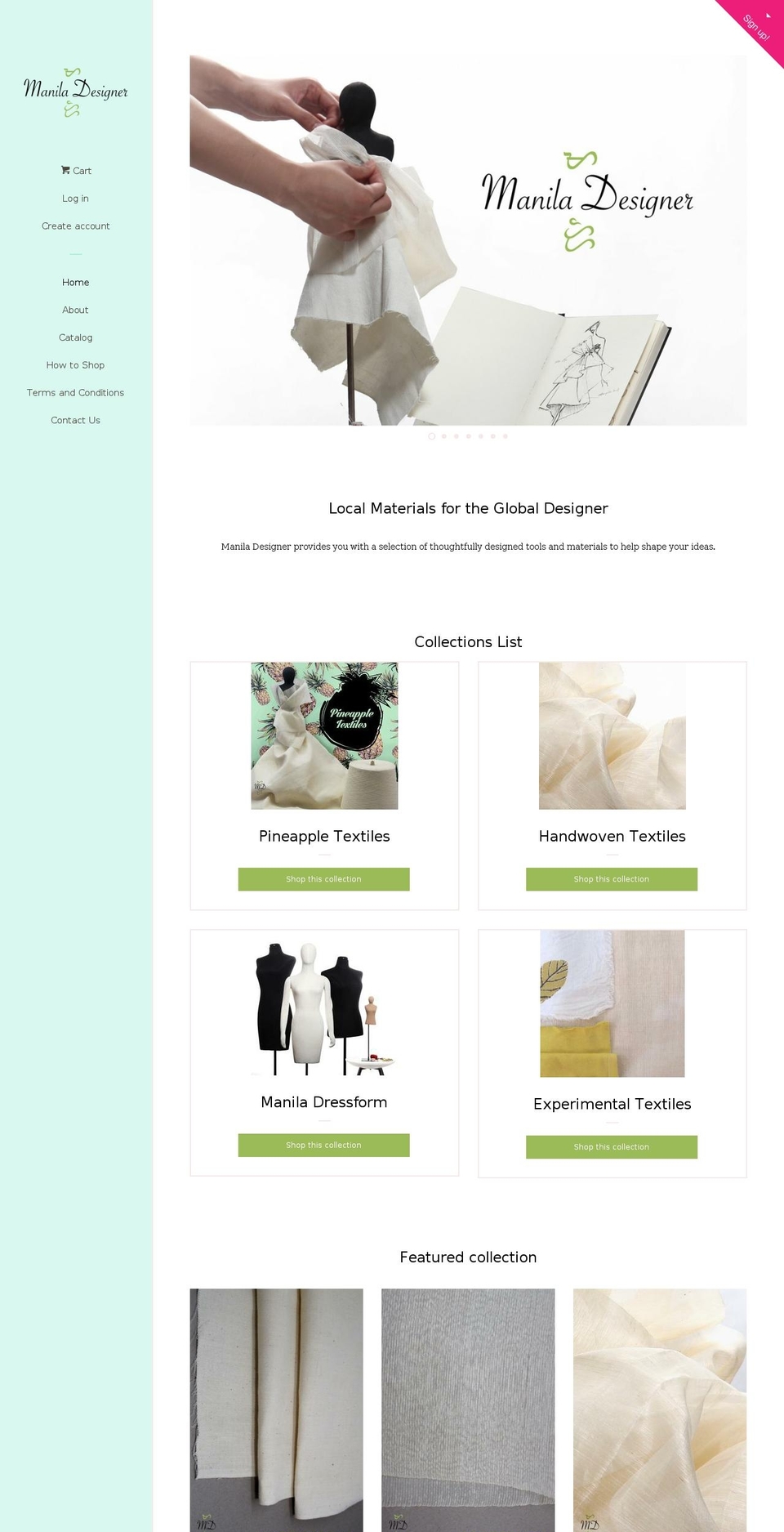 maniladesigner.com shopify website screenshot
