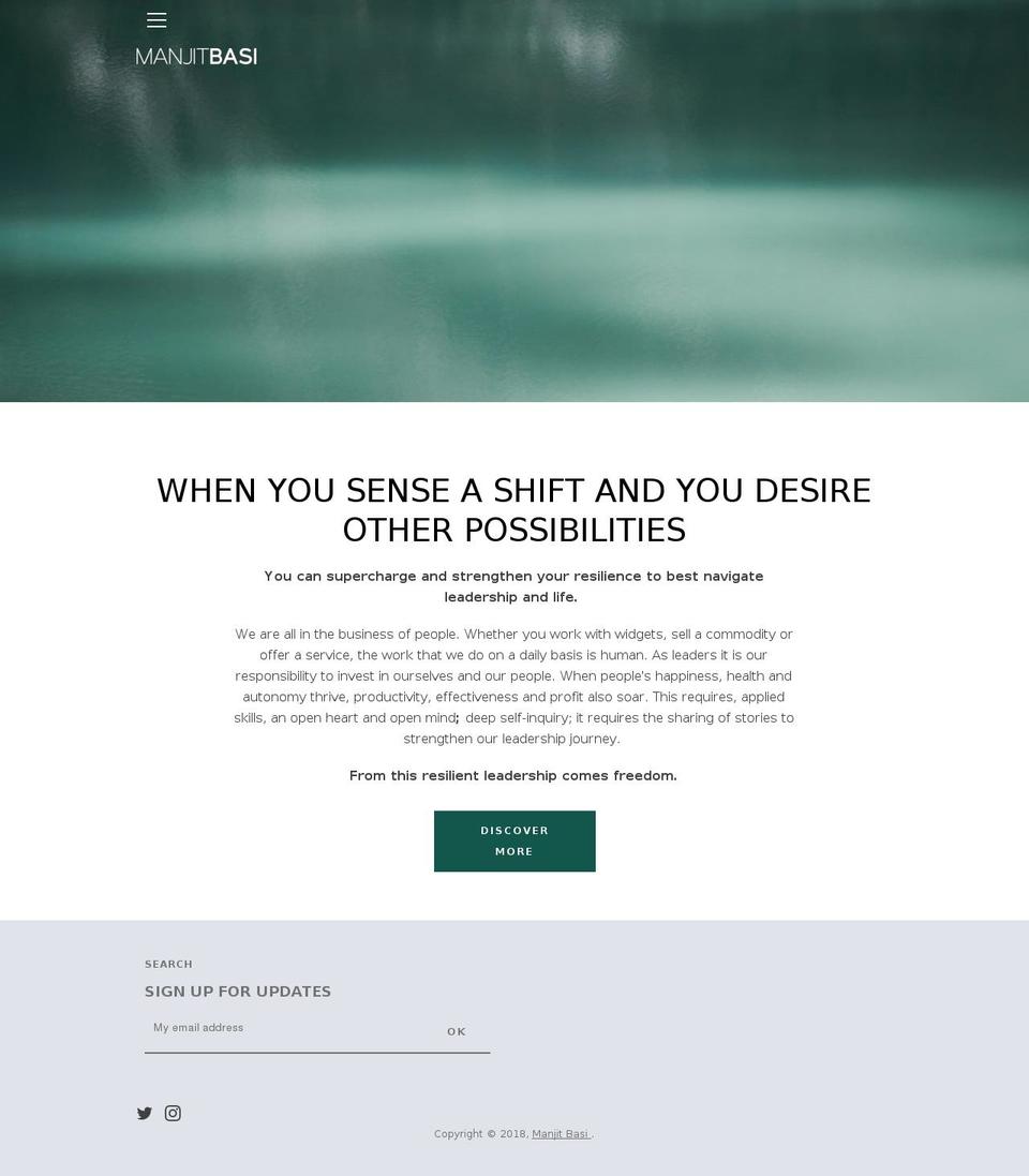 manjitbasi.com — Shopify storefront screenshot