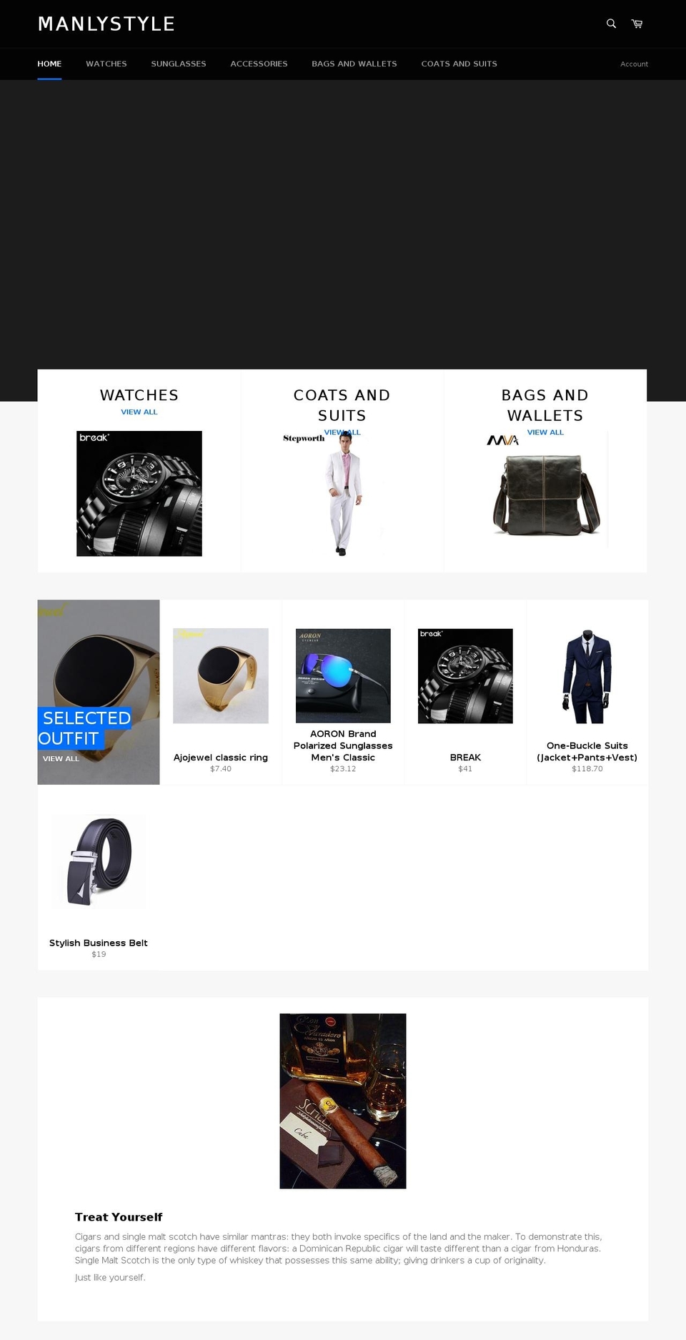 manlystyle.org shopify website screenshot