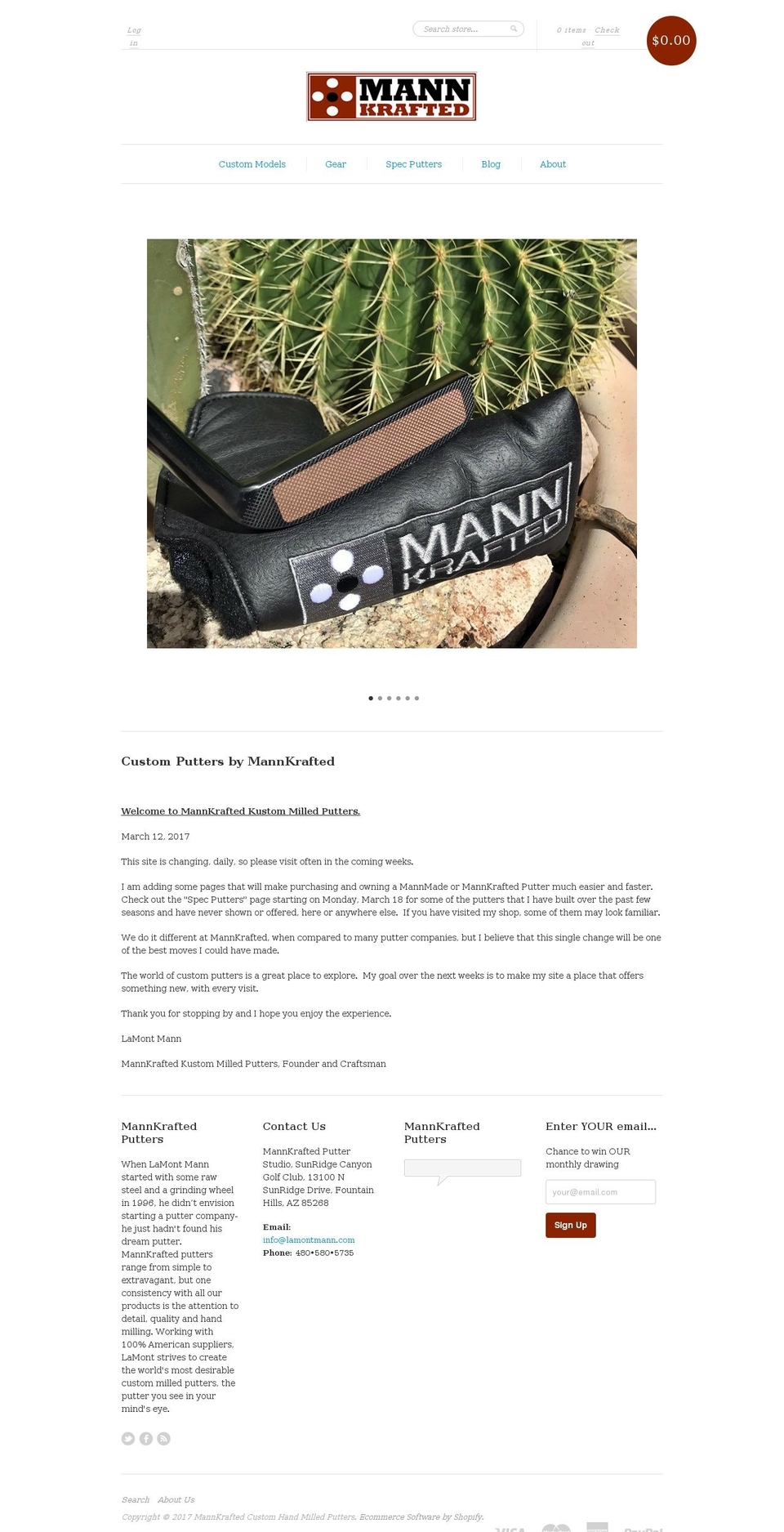 mannkrafted.com shopify website screenshot