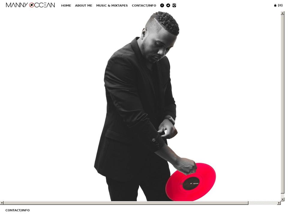 mannyoccean.com shopify website screenshot