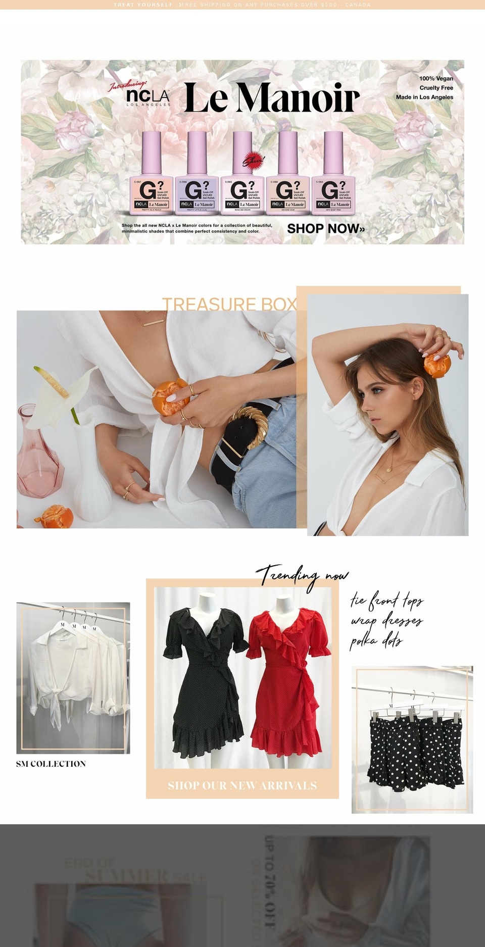 manoircouture.com — Shopify storefront screenshot
