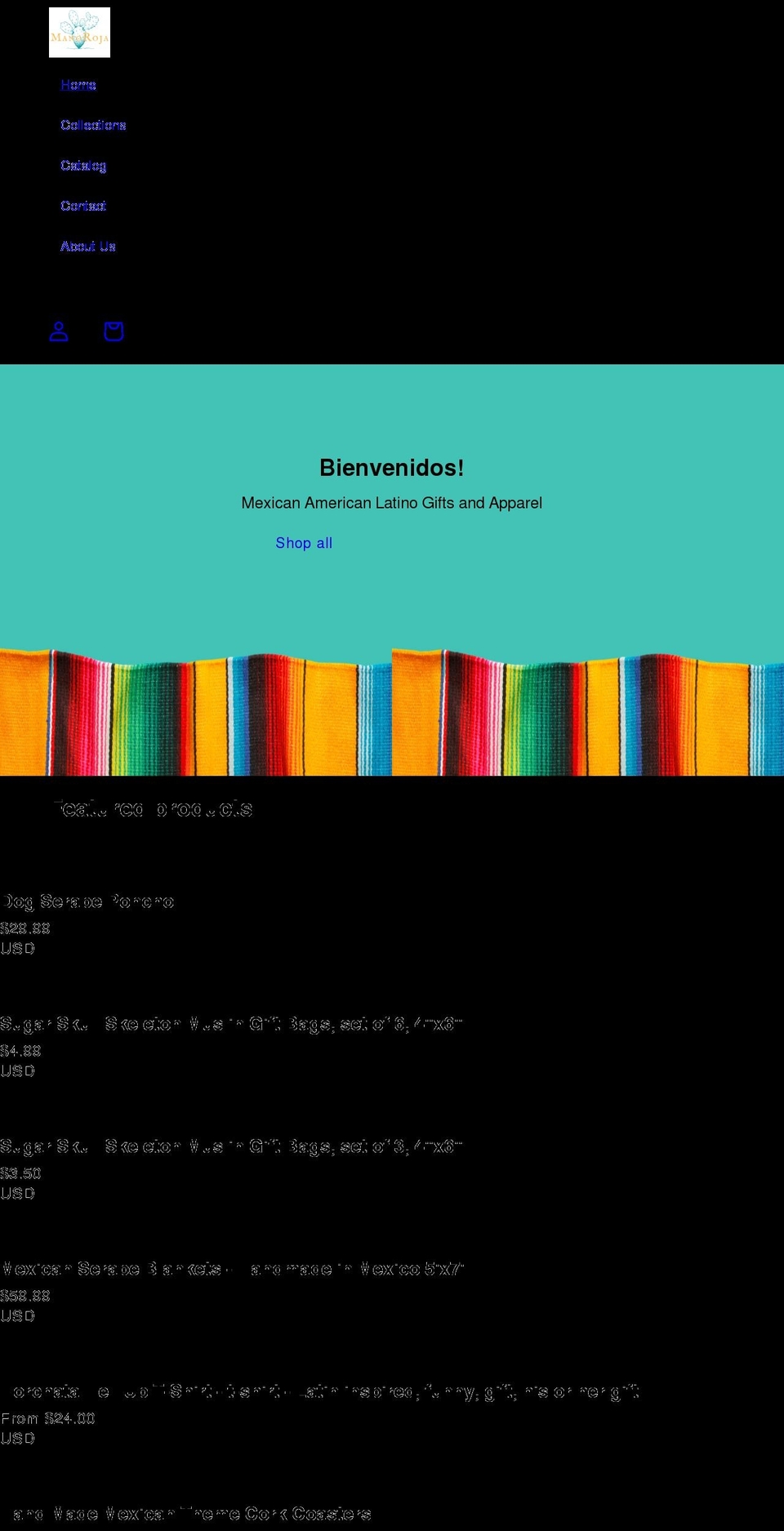 manoroja.com shopify website screenshot