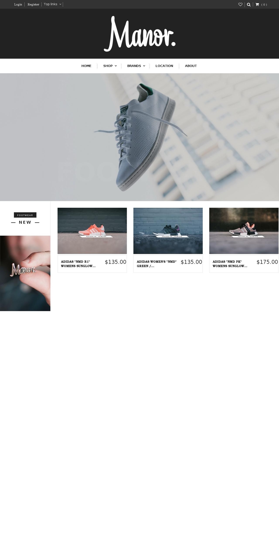 manorphx.com shopify website screenshot