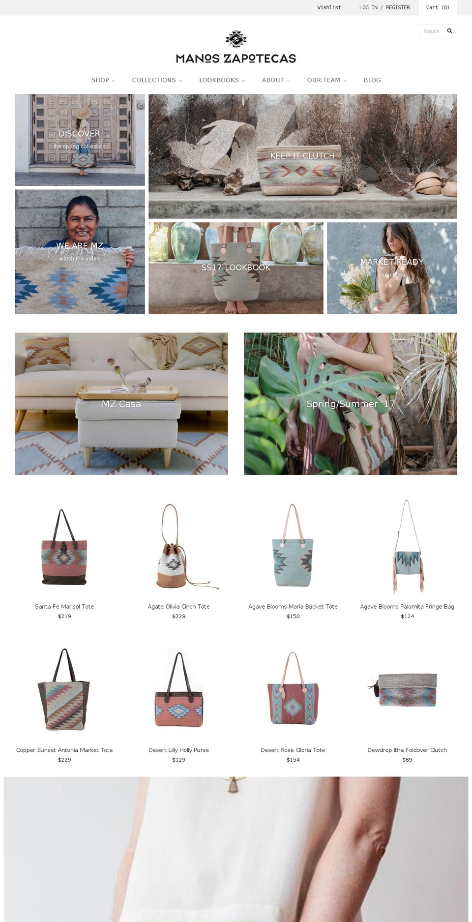 manoszapotecas.com shopify website screenshot