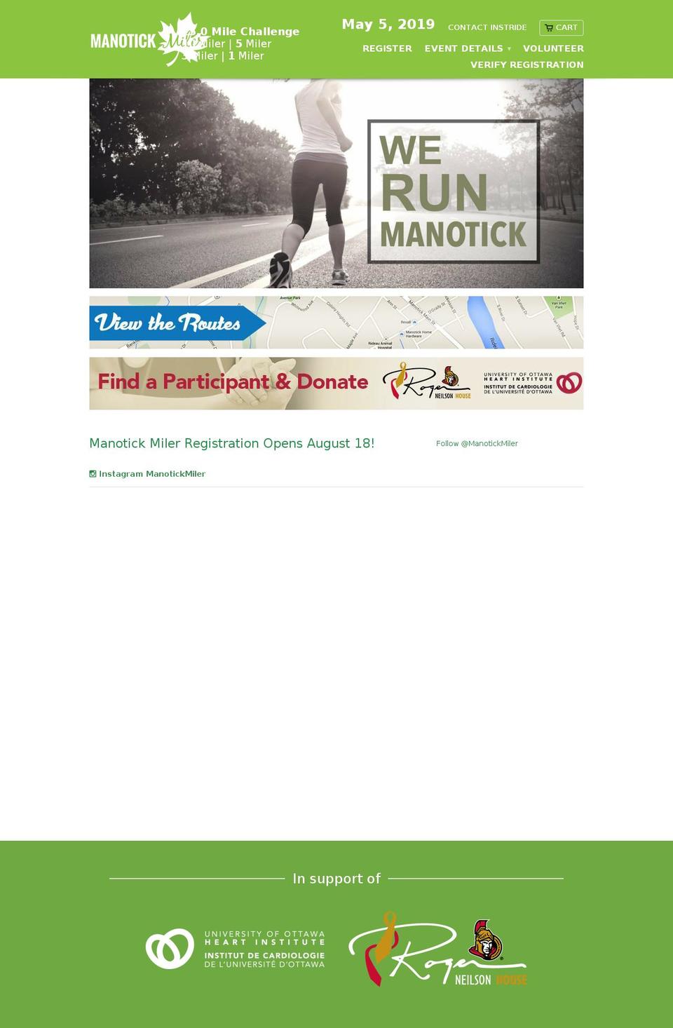 manotickmiler.com — Shopify storefront screenshot