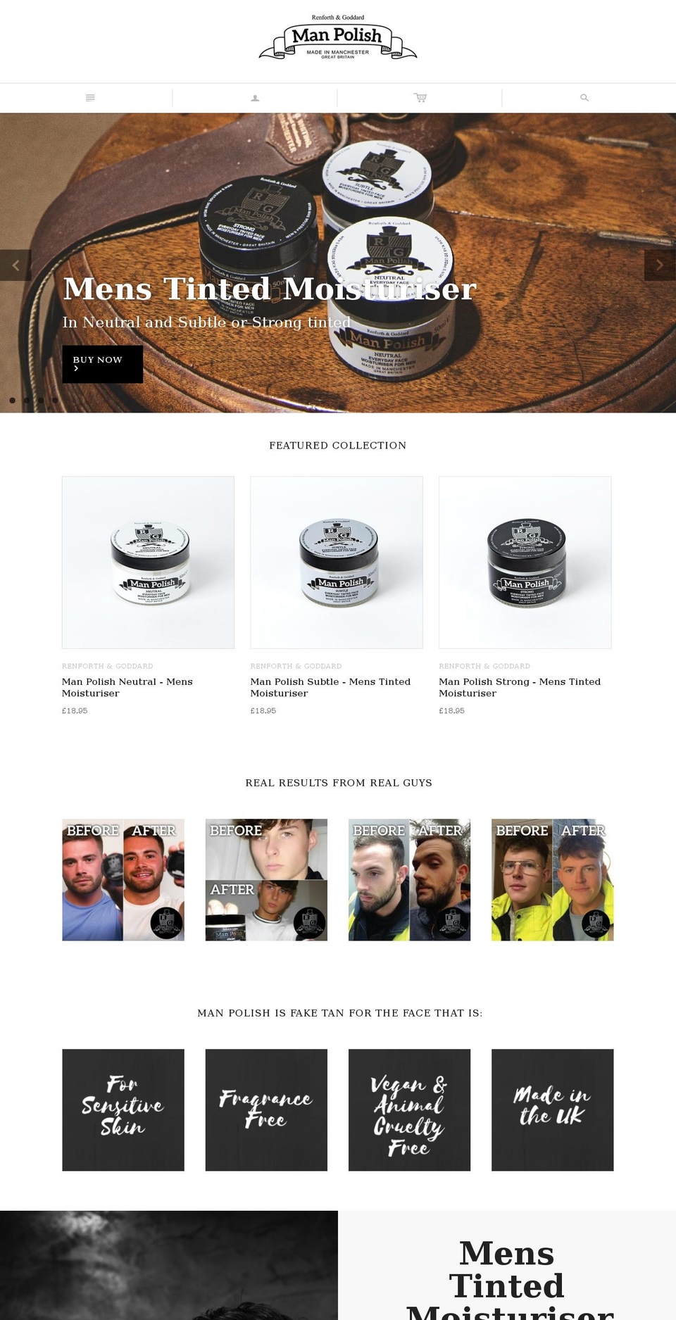manpolishuk.com shopify website screenshot