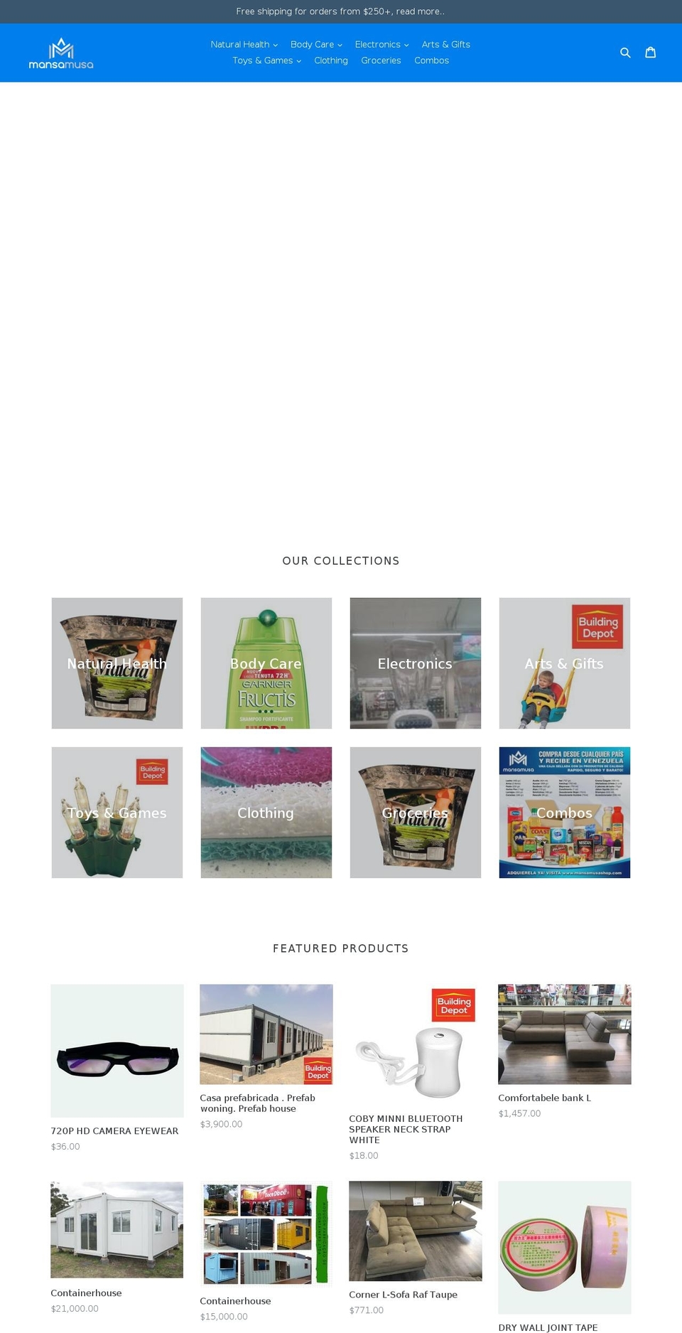 mansamusashop.com — Shopify store on .com