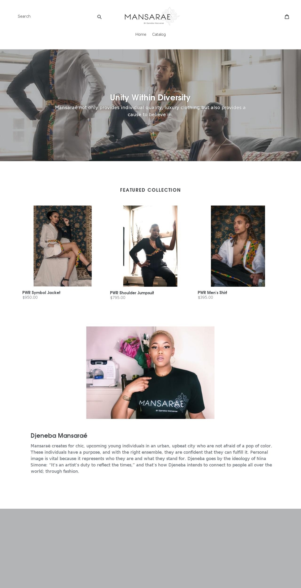 mansarae.com — Shopify storefront screenshot