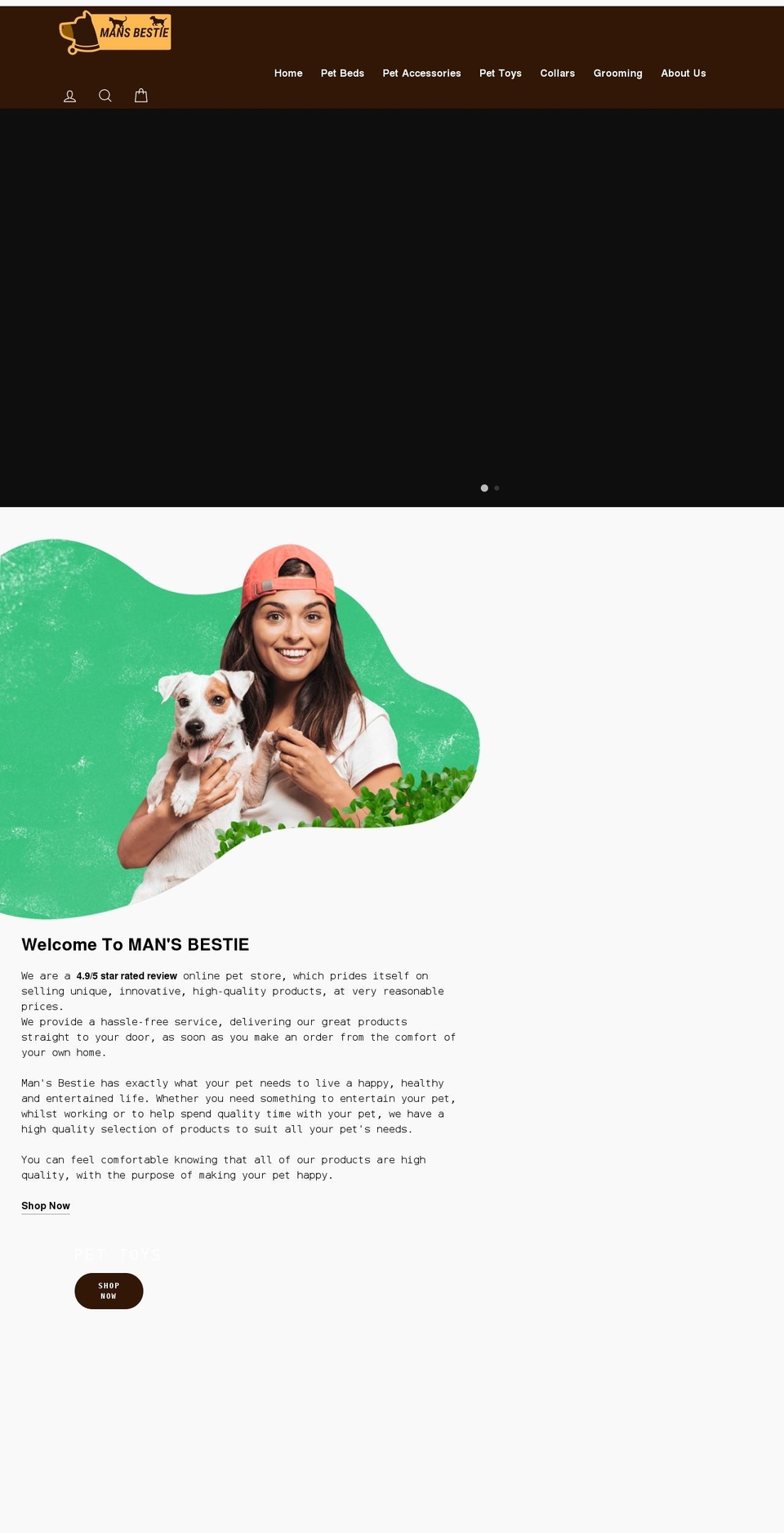 mansbestie.com shopify website screenshot