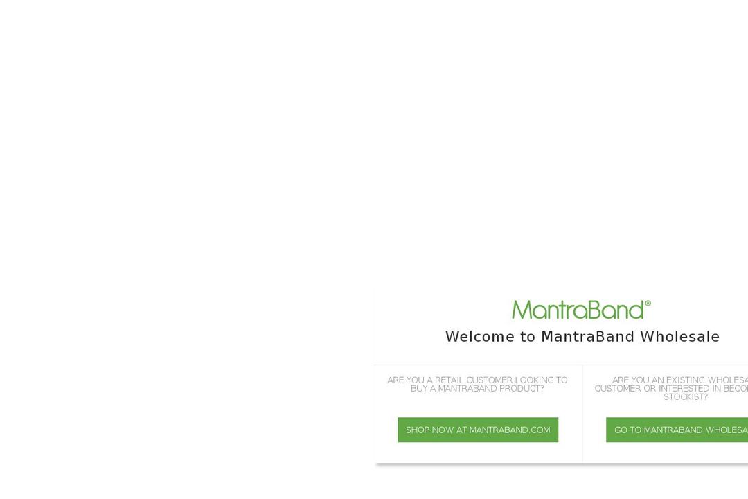 mantrabandwholesale.com shopify website screenshot