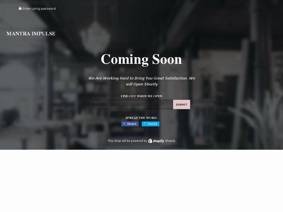 mantraimpulse.com — Shopify storefront screenshot