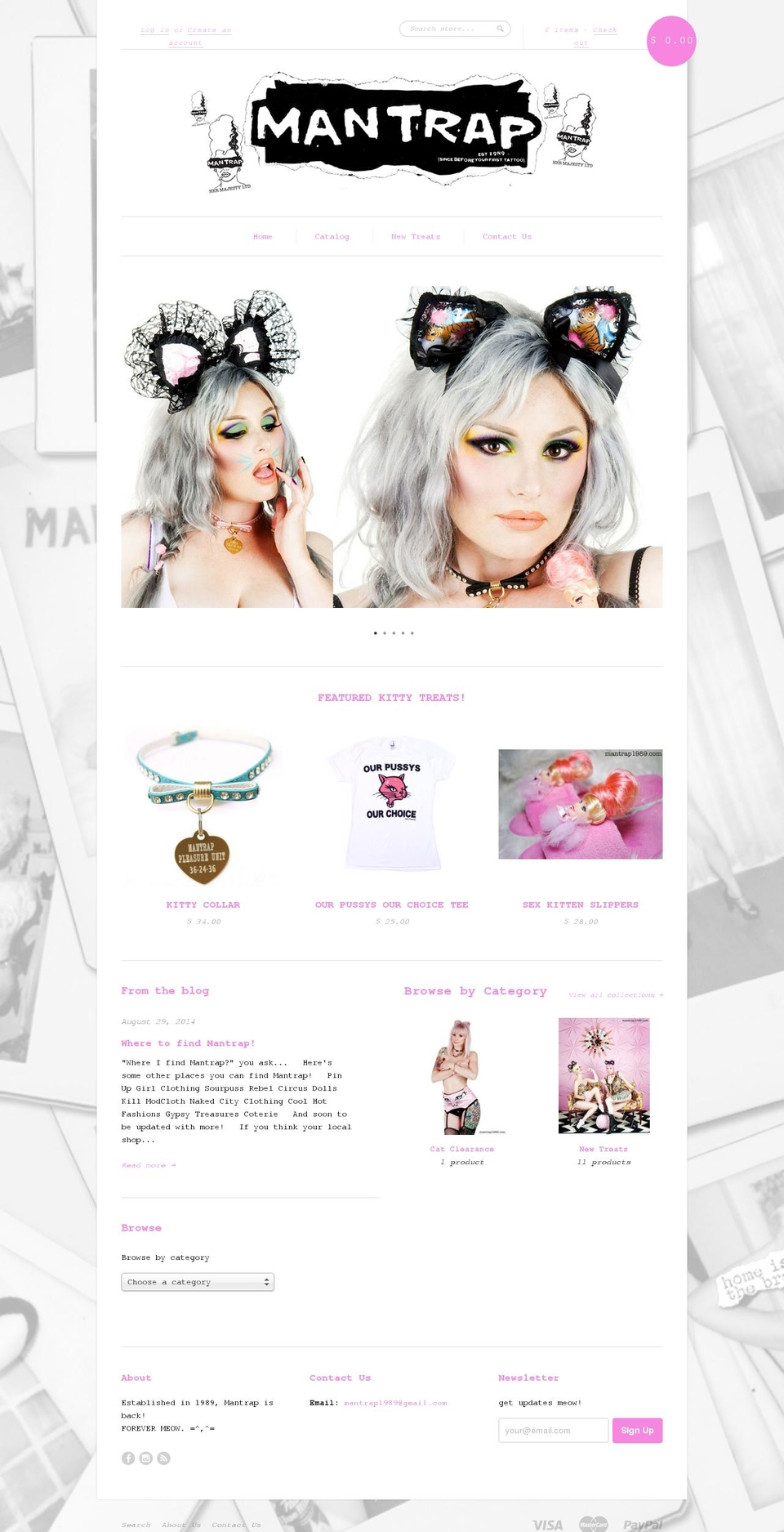 mantrap1989.com shopify website screenshot