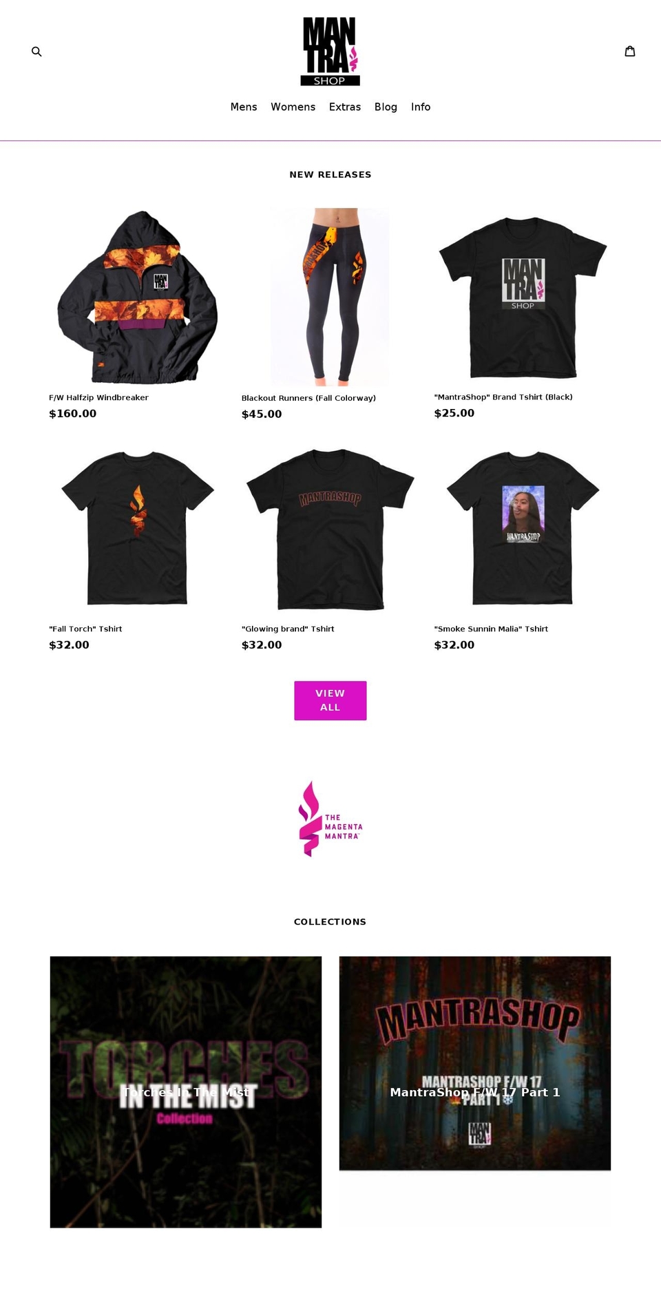 mantrashopcle.com — Shopify storefront screenshot
