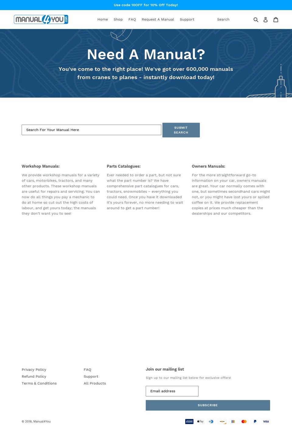 manual4you.com — Shopify storefront screenshot