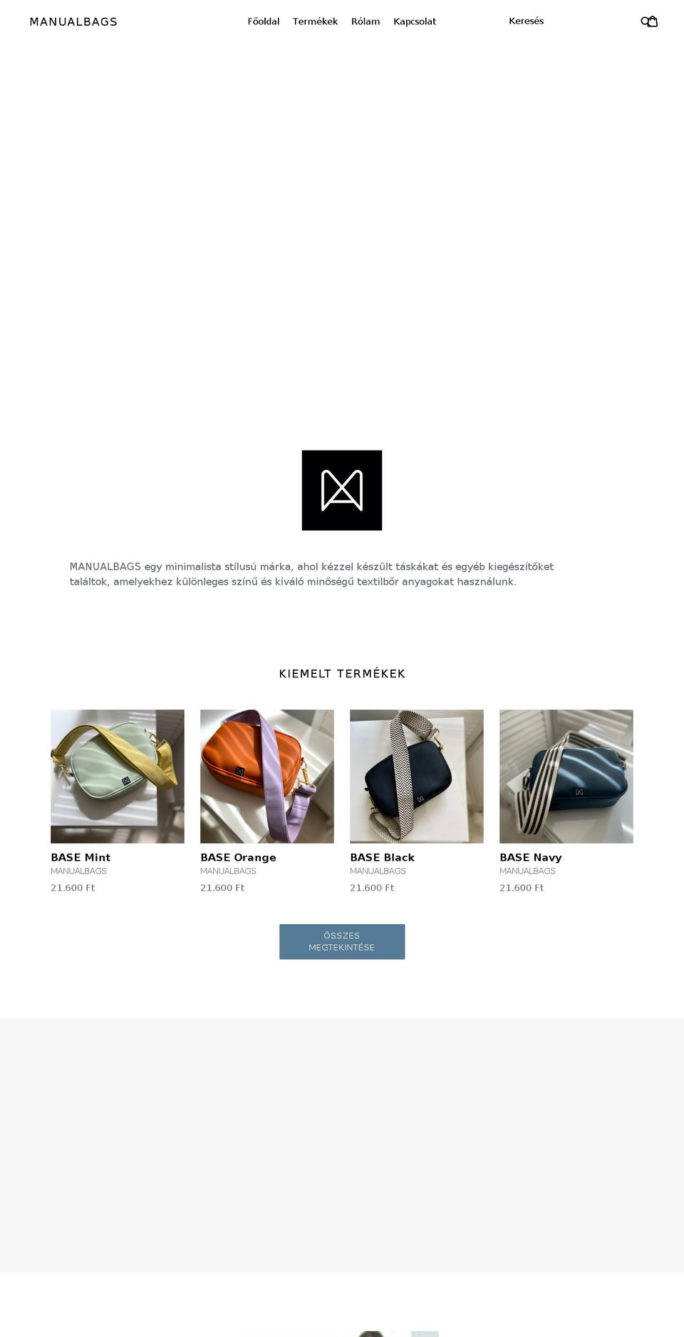 manualbags.com shopify website screenshot