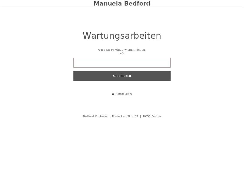 manuelabedford.de shopify website screenshot