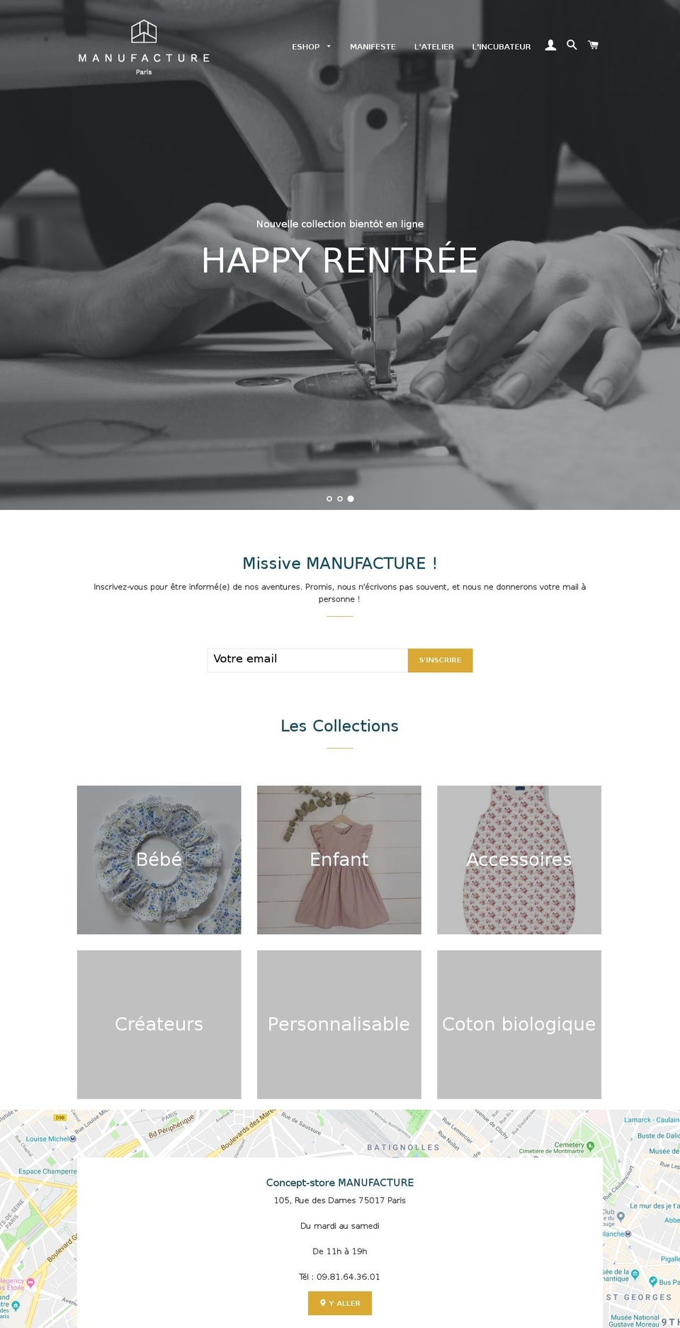 manufacture-paris.com — Shopify storefront screenshot