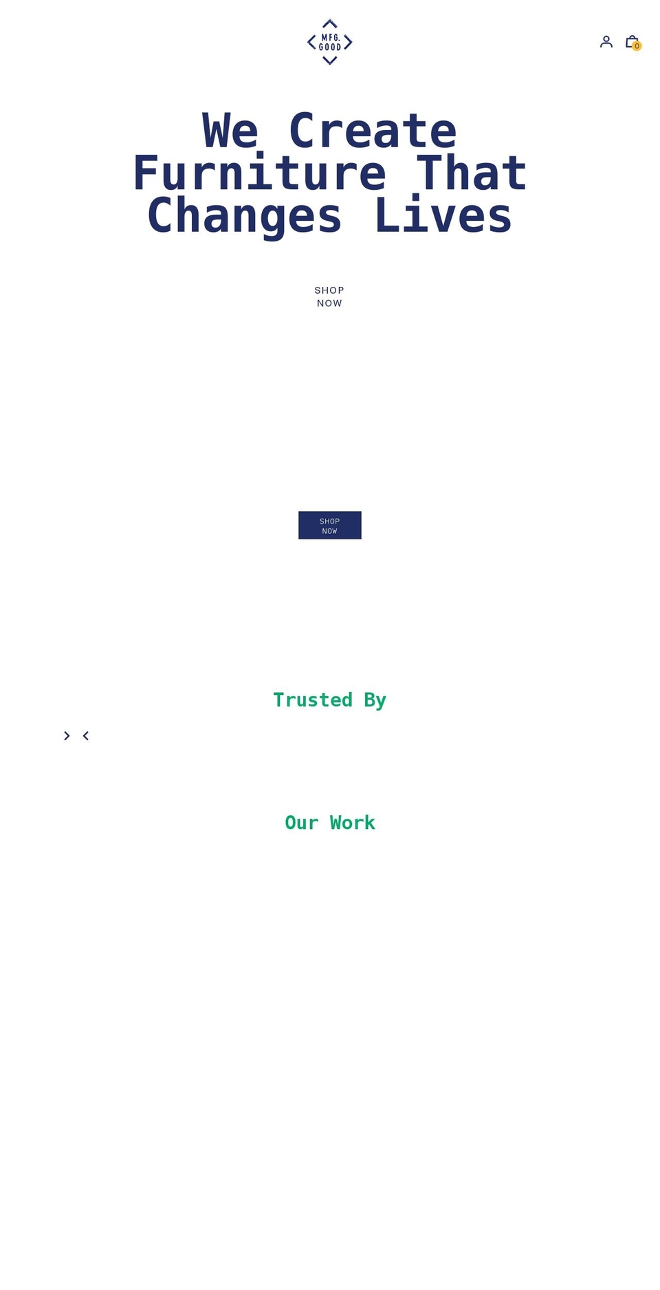 manufacturegood.org shopify website screenshot