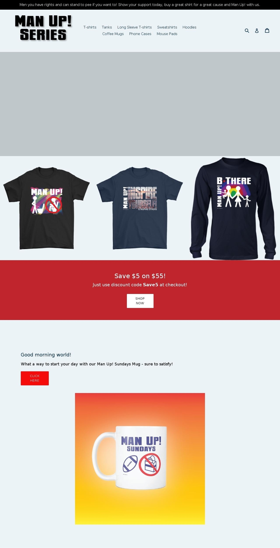 manupseries.com — Shopify storefront screenshot