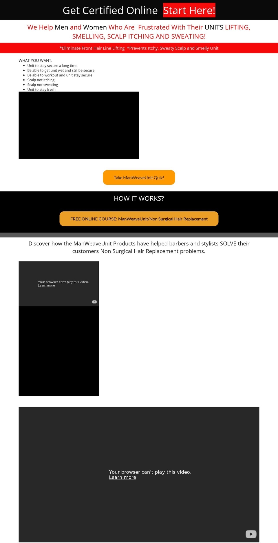 manweaveunit.com — Shopify storefront screenshot