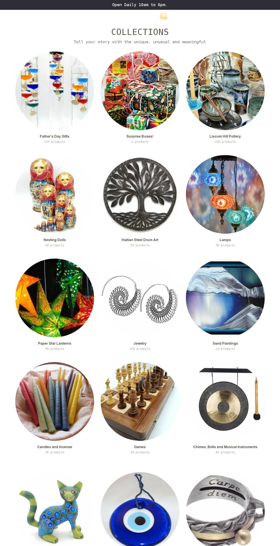manyhandsgallery.net shopify website screenshot
