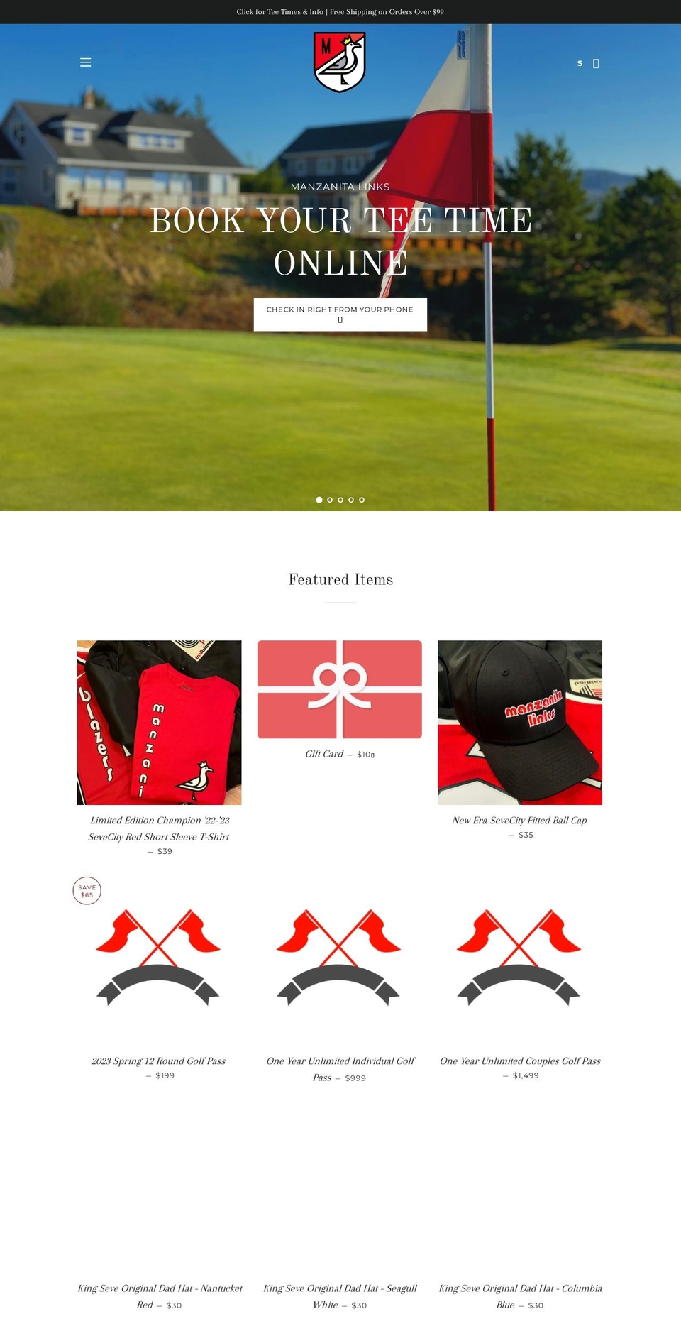 manzanitalinks.com — Shopify storefront screenshot