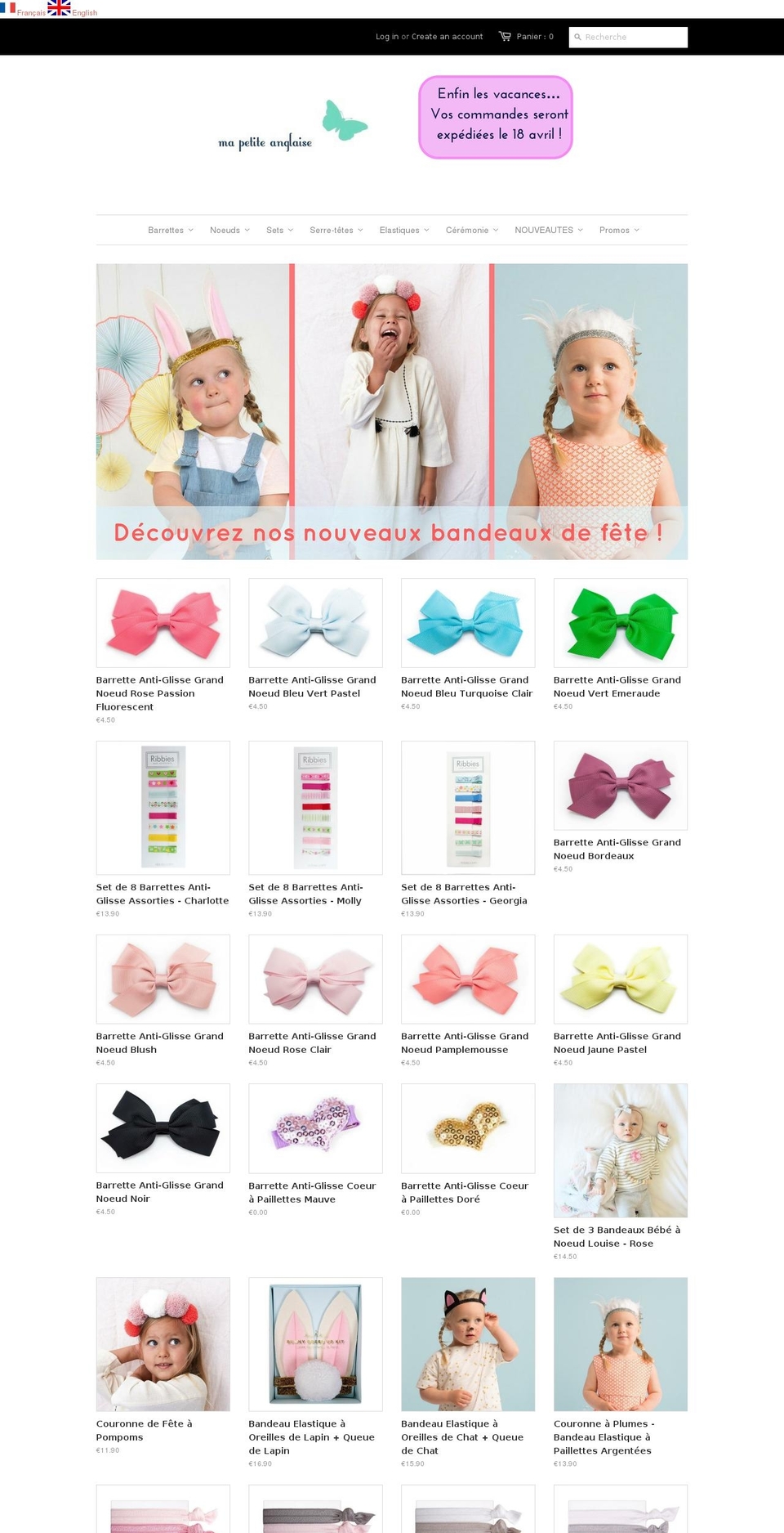 mapetiteanglaise.com shopify website screenshot