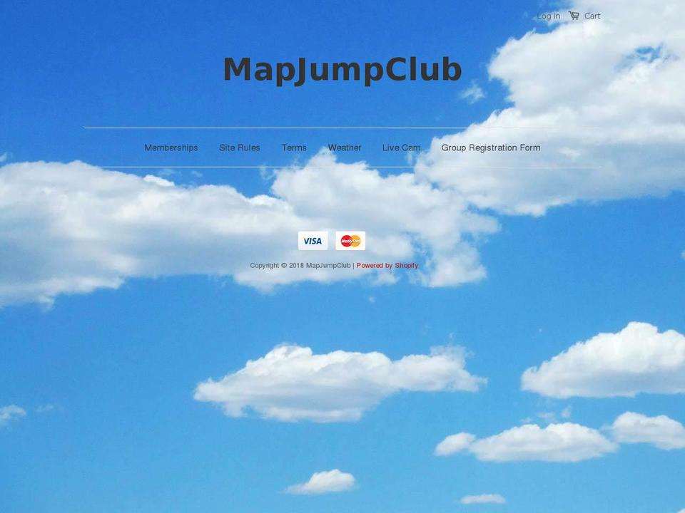 mapjumpclub.com shopify website screenshot