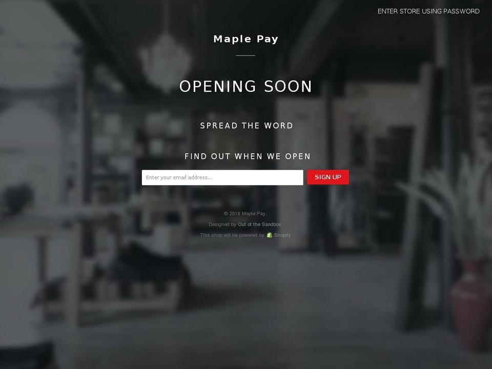 maple.at shopify website screenshot