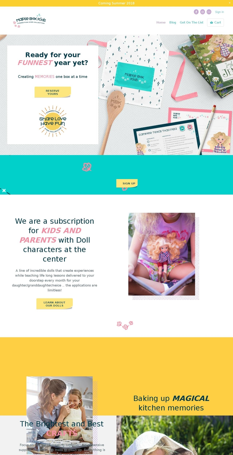 mapleboxkids.com — Shopify storefront screenshot