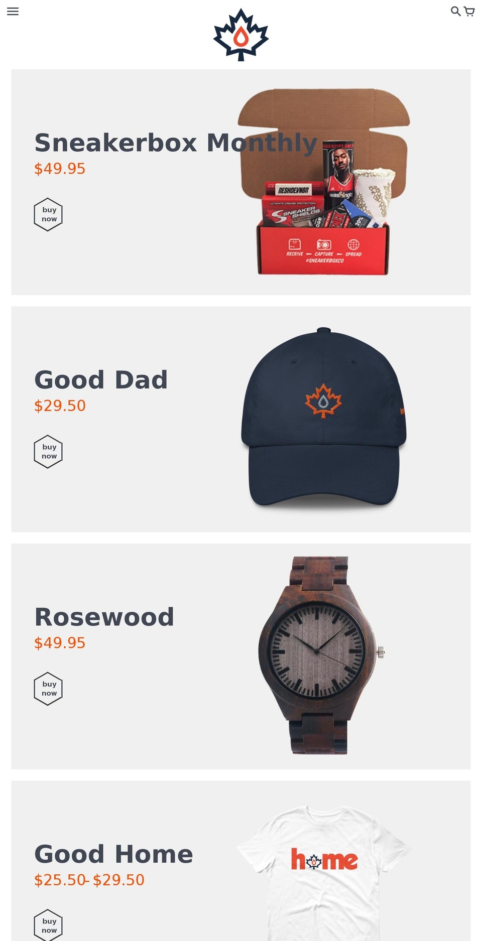 maplegood.net shopify website screenshot