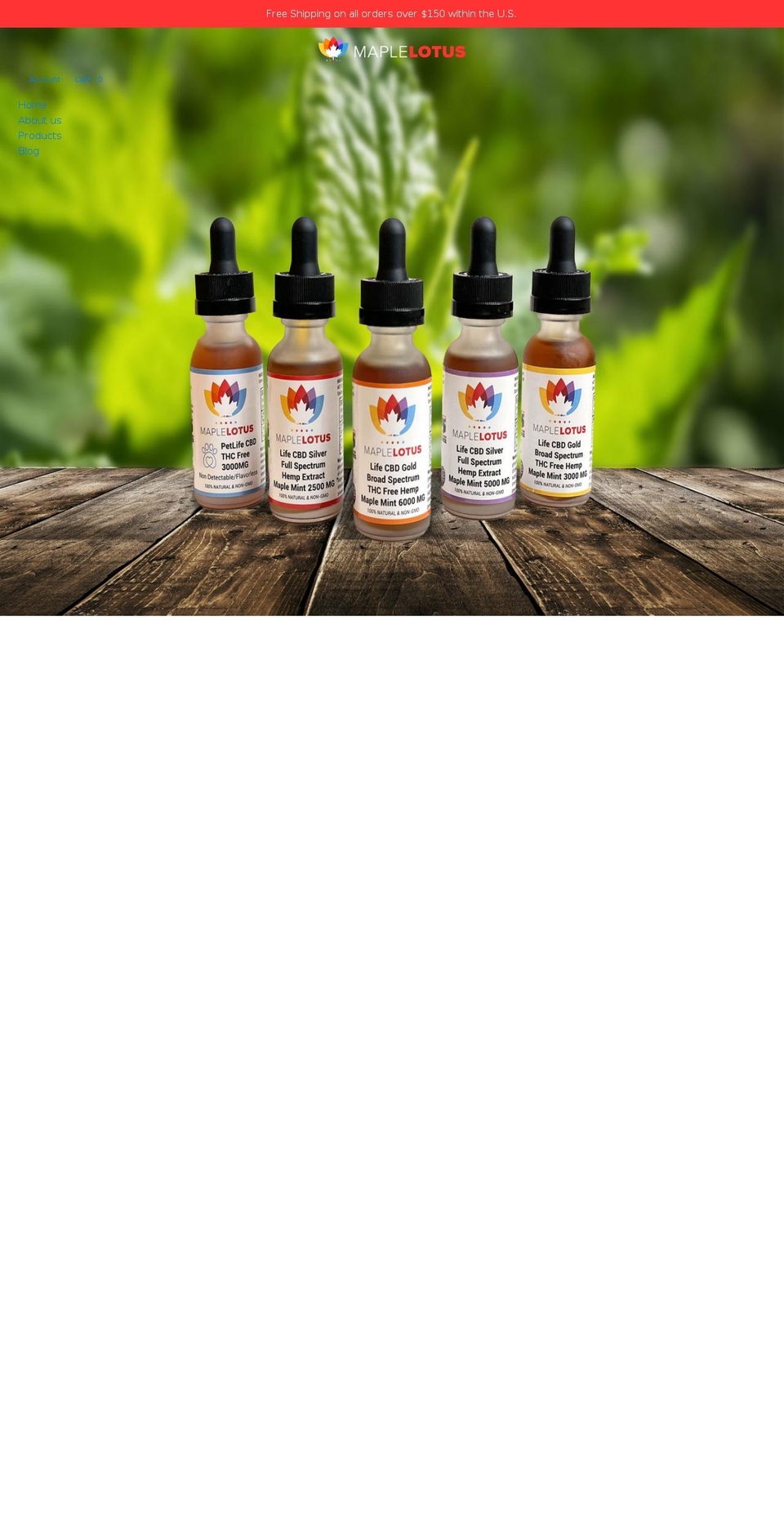 maplelotus.com shopify website screenshot
