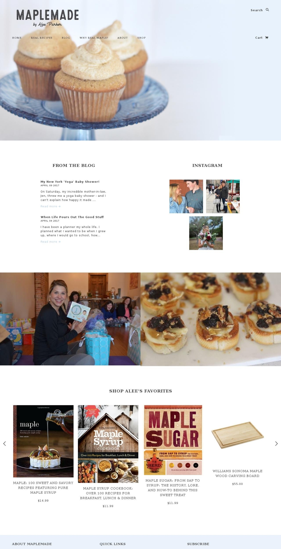 maplemade.com shopify website screenshot