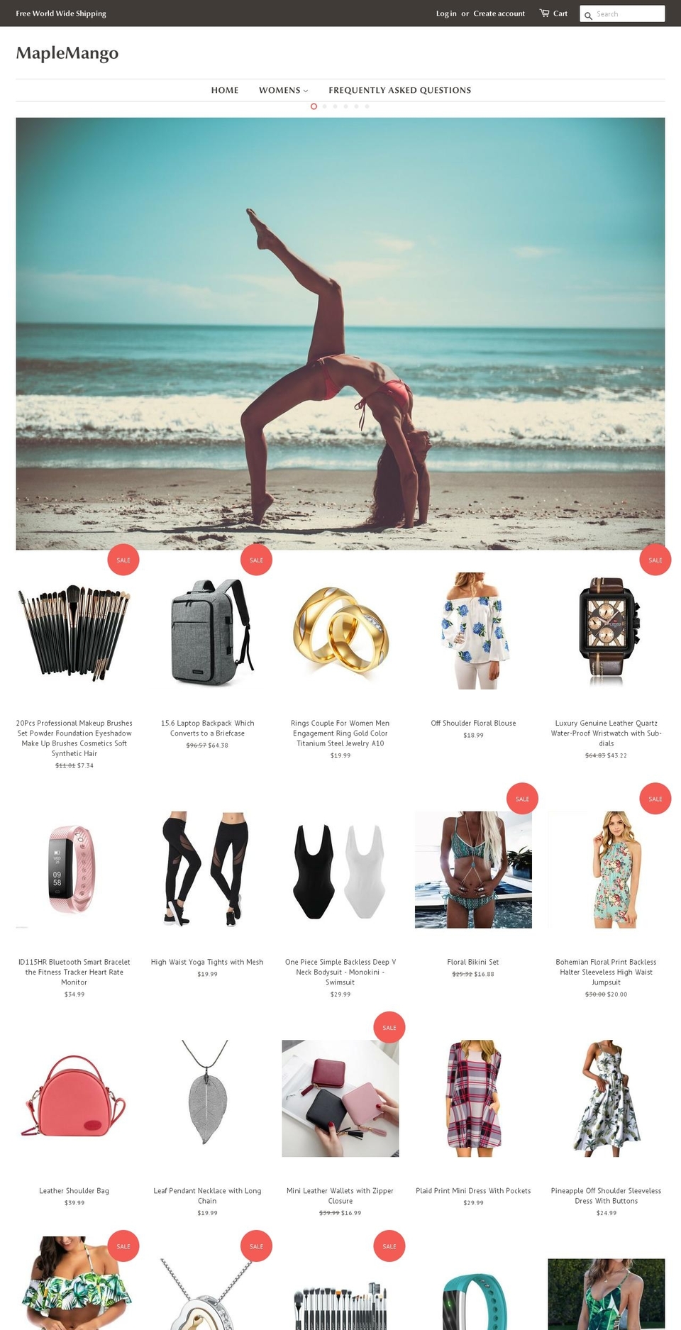 maplemango.com — Shopify storefront screenshot