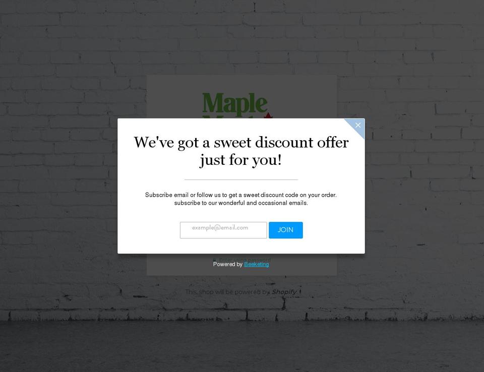 maplemart.com shopify website screenshot