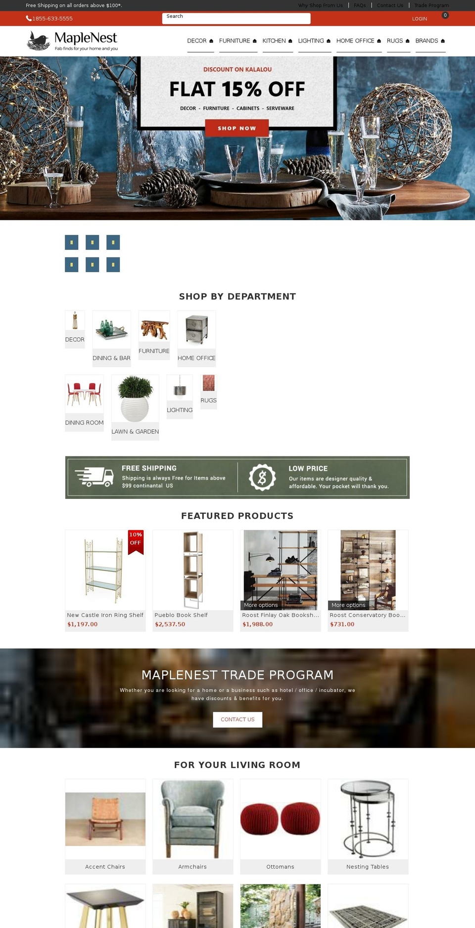 maplenest.com — Shopify storefront screenshot