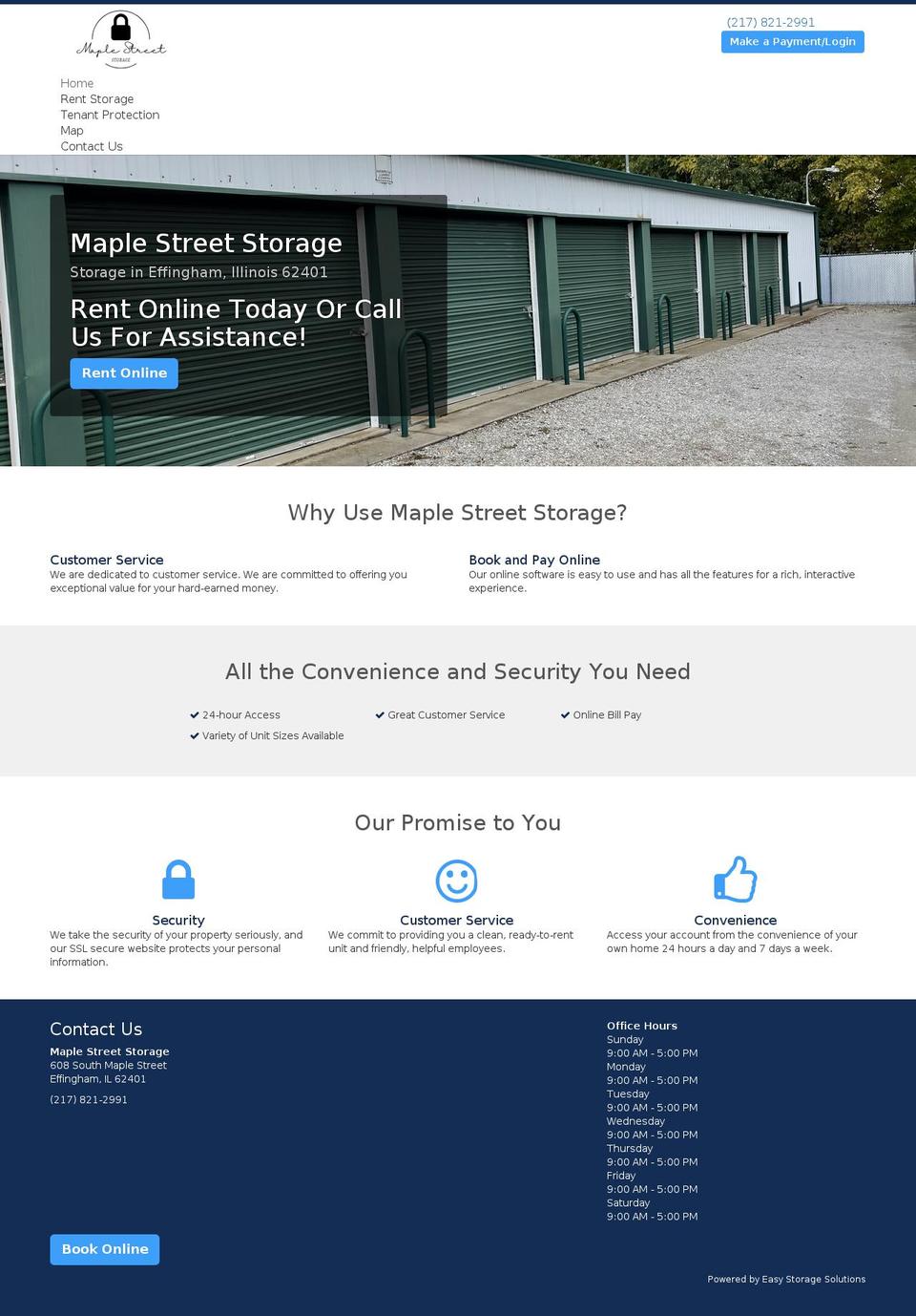maplestreetstore.com — Shopify storefront screenshot