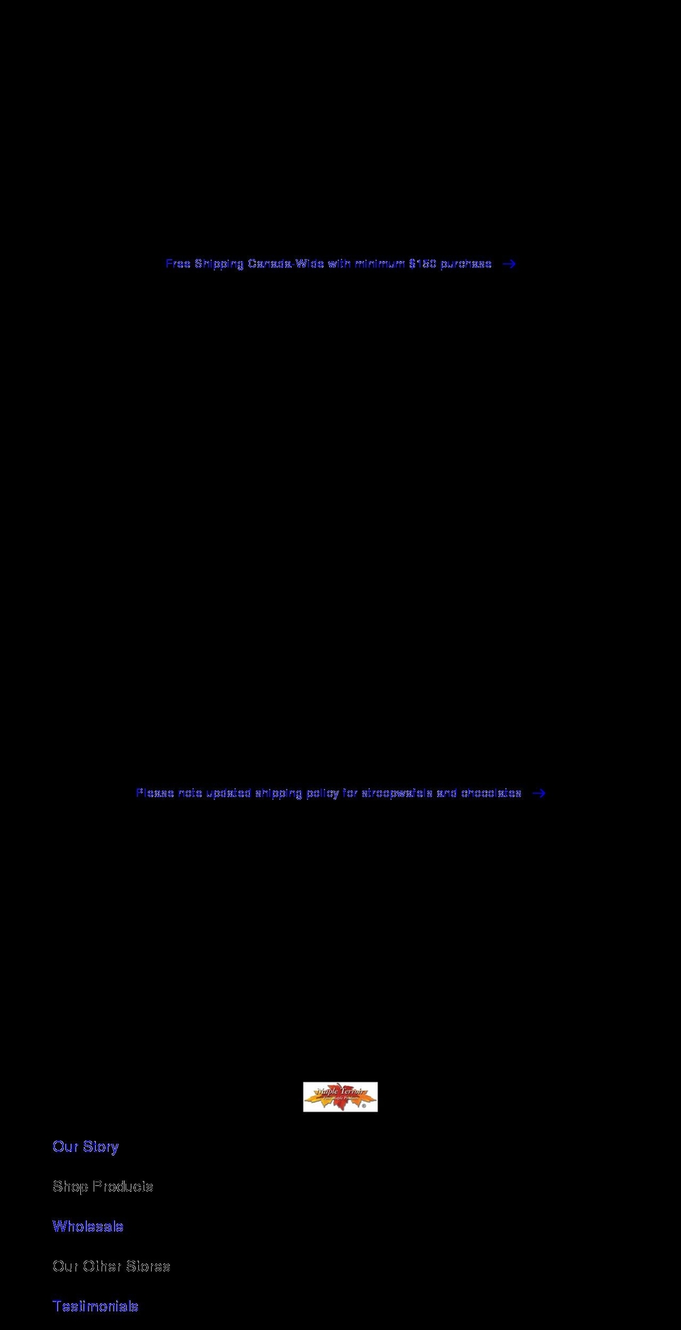 mapleterroir.com shopify website screenshot