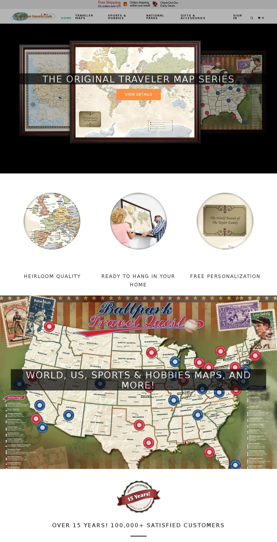 mapourtravel.com — Shopify storefront screenshot