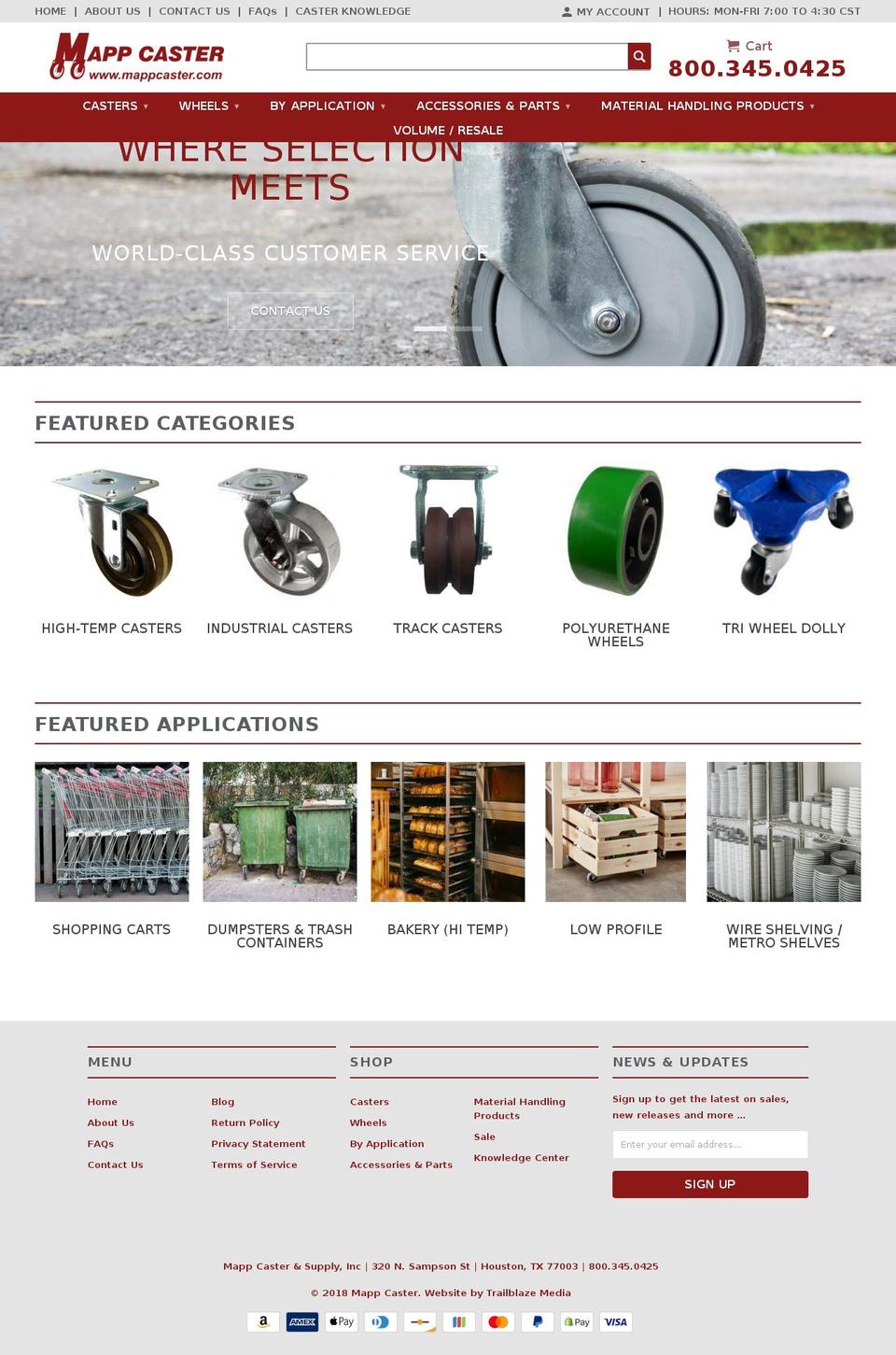 mappcaster.com — Shopify storefront screenshot