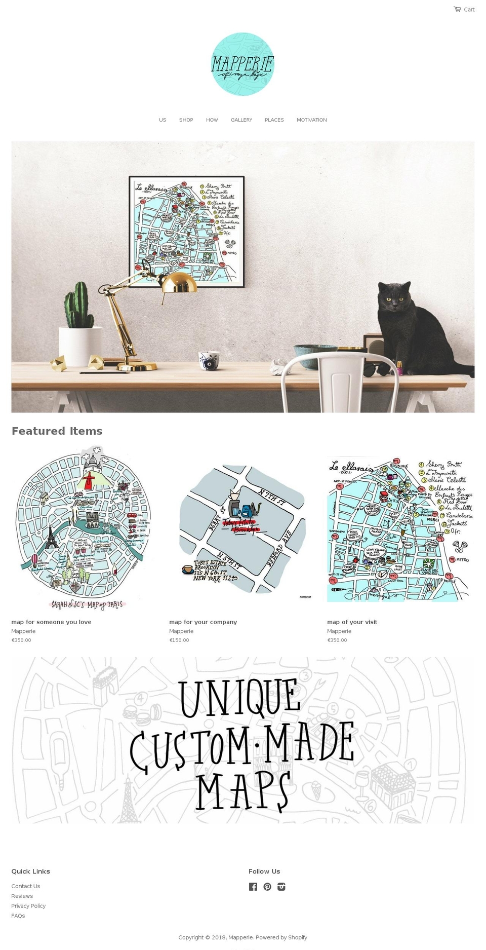 mapperie.com — Shopify storefront screenshot