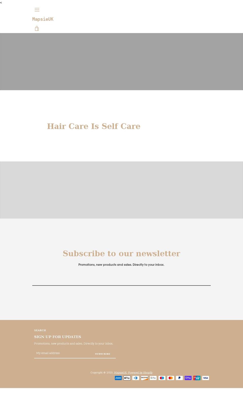 mapsieuk.com shopify website screenshot