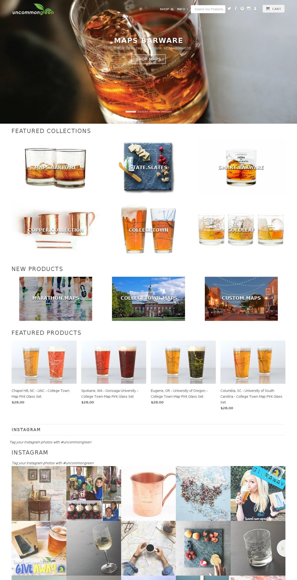 UCG 020917 Retina Shopify theme site example mapsrocksglass.com