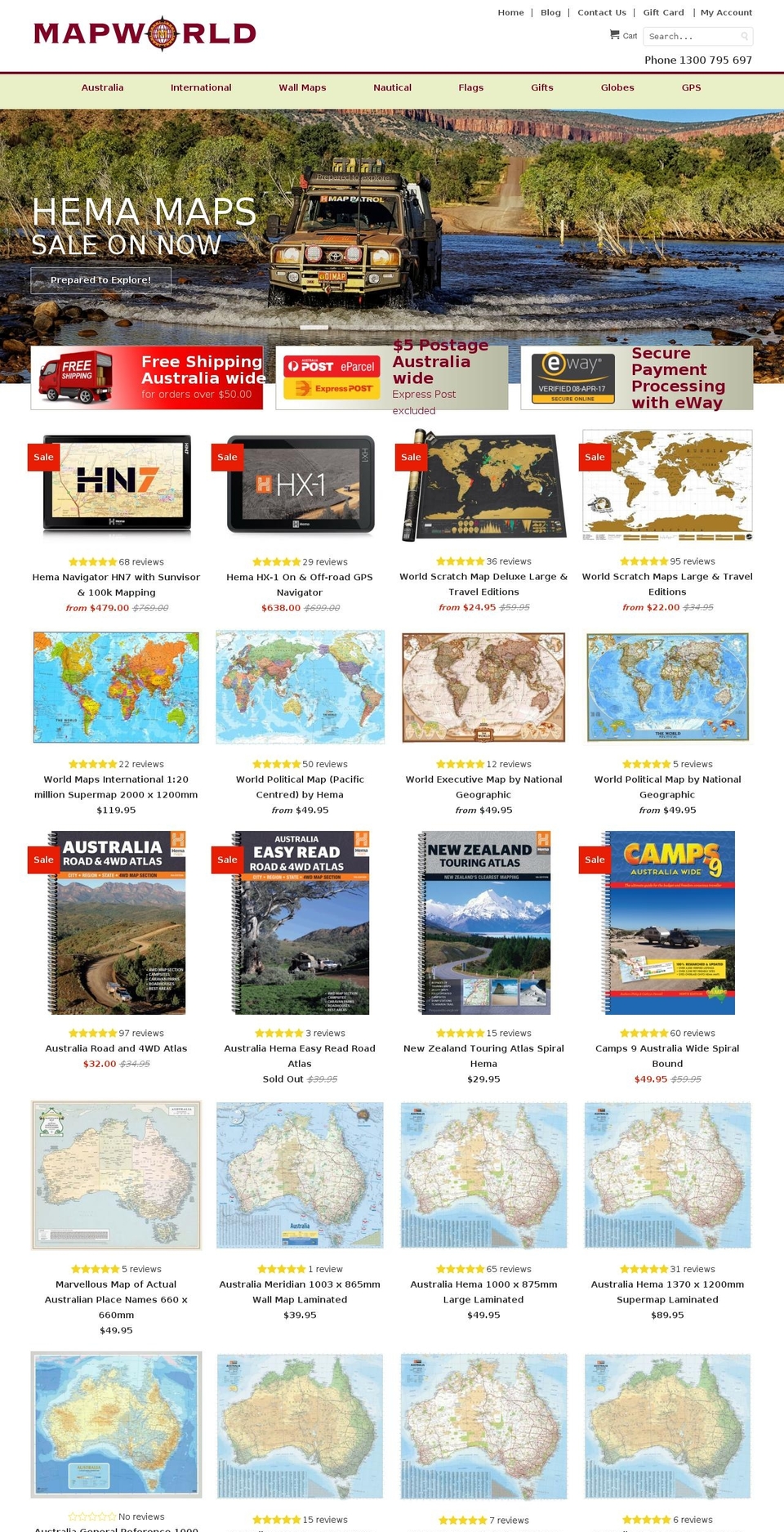 mapworld.net.au shopify website screenshot