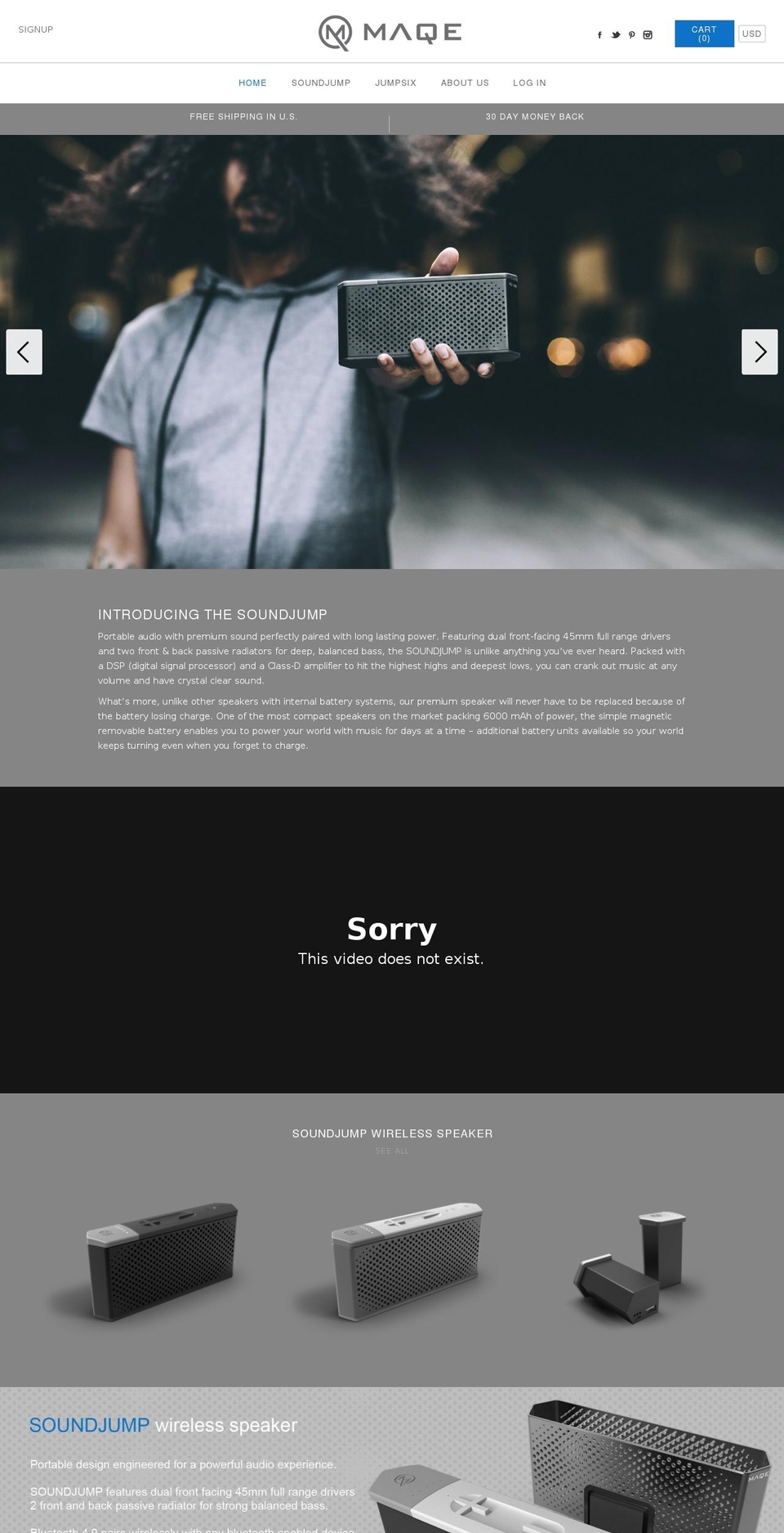 maqemore.com shopify website screenshot