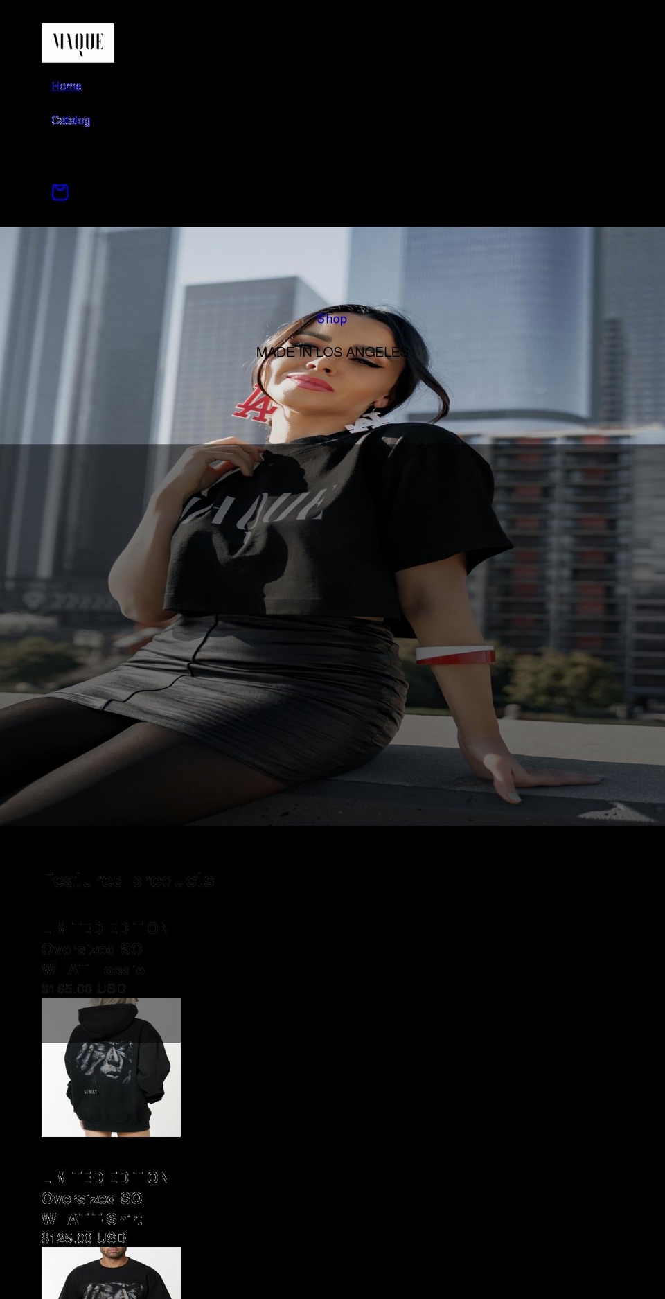 maqueofficial.com shopify website screenshot