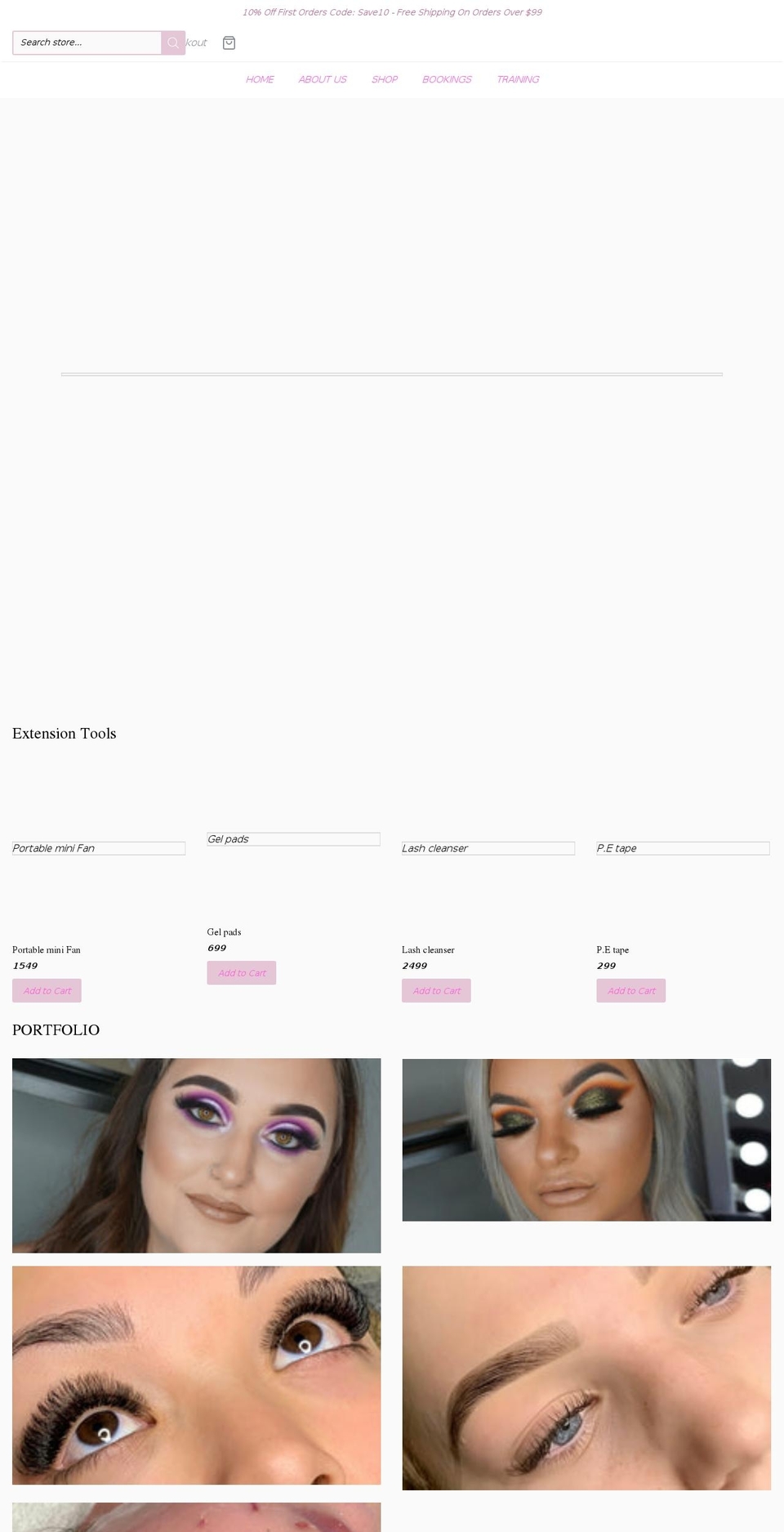 maquillagebeautysupplies.com shopify website screenshot
