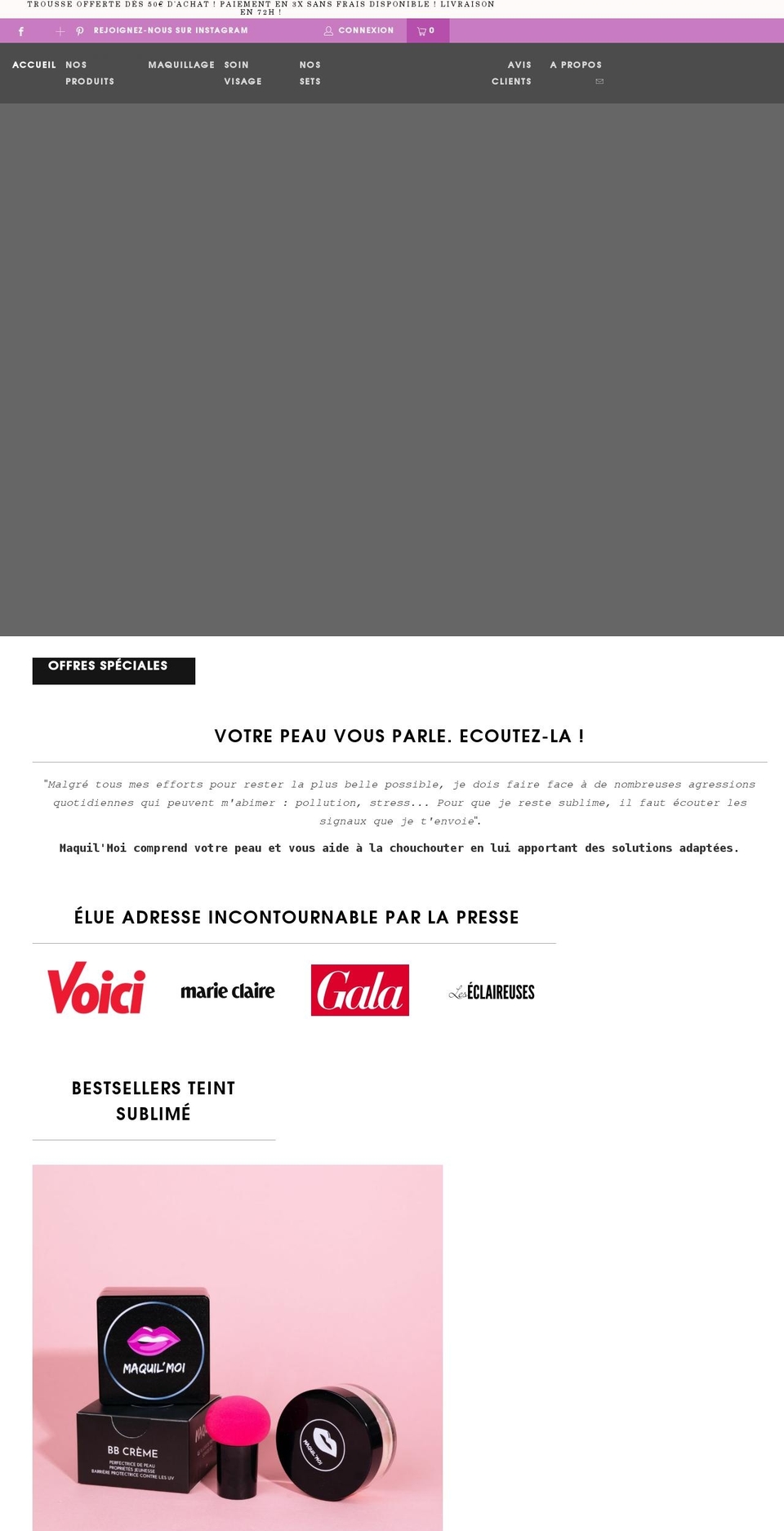 maquilmoi.com shopify website screenshot